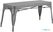 Bolero JA329 Bistro Metalen Bank Donkergrijs 1000mm (2 stuks)