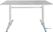 Bolero rechthoekige RVS tafel met dubbele tafelpoot 120cm | U432