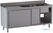 Diamond L1621/AD-SS7 Spoeltafel 2 kuipen 500×500×300, afdruipblad links, op kast met 2 schuifdeuren