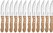 Olympia jumbo steakmes met houten heft 25cm | GG819 4