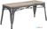 Bolero HZ815 Bistro Bank met Mangohout en Donkergrijze Poten 1000mm (2 stuks)