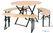 Bolero JK498 Duitse bierbank en ronde tafelset 1670x460mm