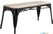 Bolero HZ814 Bistro Bank van Mangohout en Zwarte Poten 1000mm (2 stuks)