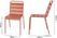 Bolero Terracotta Gelateerde Stalen Zijstoelen (4 Stuks) - CK063 5