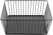 Olympia Wire Voedseldisplay Dienblad Vierkant Zwart 280x280x100mm - DP673 5
