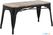 Bolero HZ816 Bistro Bank met Latten van Mangohout Zwart 850 mm (2 stuks)