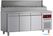 Diamond DTS-7/P9H2 Koelwerkbank geventileerd, 3 deuren GN 1/1, 405 Lit.& gekoelde structuur 10x GN 1/4