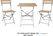 Bolero Perth Bestrating Stijl Vierkante Tafel Houteffect - FU538 5