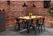 Bolero HZ808 Bistro Eettafel Mangohouten Blad Zwarte Poot 1450mm 9