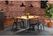 Bolero HZ809 Bistro Eettafel met Mangohouten Blad en Donkergrijze Poot 1450mm 8