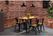 Bolero HZ810 Bistro Eettafel met Mangohouten Lattenblad en Zwarte Poot 1200mm 6
