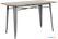 Bolero HZ811 Bistro Eettafel met Lattenblad van Mangohout en Donkergrijze Poot 1200mm