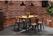 Bolero HZ811 Bistro Eettafel met Lattenblad van Mangohout en Donkergrijze Poot 1200mm 5