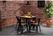 Bolero HZ812 Bistro Eettafel met Lattenblad van Mangohout en Zwarte Poot 650mm 9
