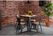 Bolero HZ813 Bistro Eettafel met Lattenblad van Mangohout en Donkergrijze Poot 650mm 8