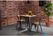 Bolero HZ813 Bistro Eettafel met Lattenblad van Mangohout en Donkergrijze Poot 650mm 9