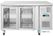 UA068 Polar U Series koelwerkbank met twee glazen deuren 2