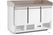 Arktic Pizzawerkbank met 3 deuren en koelvitrine 380+40L - 232033 2