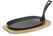 Gietijzeren Schaal met Houten Onderlegger en Greep, HENDI, Zwart, 280x140x(H)30mm - 629383 2