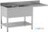 Diamond L1621/VD-SD2 Spoeltafel met 2 kuipen en 1 afdruipblad rechts, met onderlegplank en ruimte voor vaatwasser