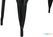 Bolero HZ816 Bistro Bank met Latten van Mangohout Zwart 850 mm (2 stuks) 5