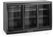 Arktic 236901 Backbar koelkast met drie schuifdeuren, , 308L, Zwart, 220-240V/160W, 1350x520x(H)865mm 2