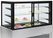 Vitrine toonbank gekoeld | B=100cm, 4 niveaus | zonder reserve | Zwart/GRIJS | Diamond Cb10v-G5/p2 2