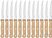 Olympia steakmessen | rvs & houten heft | 21,5cm | C136 4