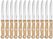 Olympia steakmessen met ronde punt | hout heft | 21.5cm | CS717 4