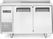 Arktic Vrieswerkbank Kitchen Line | 2 deuren, 220L, D=600 | Geforceerd, -17°C/-22° | Met Rand | 233351