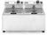 Hendi Friteuse Mastercook - 2 x 8 L | 207307 6