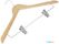 Bolero Houten Hanger met Antislipclips (pak van 10) - FU396 2