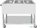 Buffalo JB984 mobiele bain-marie trolley 3x GN 1/1 5