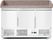 Arktic Pizzawerkbank met 3 deuren en koelvitrine 380+40L - 232033