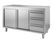 Gastro-Inox RVS Werkbank 1600(l)x700(d)x880(h)mm met Schuifdeuren en 3 Laden - Gastro-Inox 302.345 1