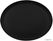 Cambro Camtread ovaal antislip glasvezel dienblad zwart 68,5x56cm | DM783