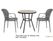Bolero Marston Ronde Buitentafel Zwart 700mm - DX986 6