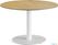 Feros 1310217120 Urban - Dining table Wit frame + Teak wood HPL Tafelblad Ø120 cm