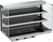 Drop-In Wandmodel Warmvitrine Keramisch Recht - Zwart 5/1, CombiSteel 7495.0370