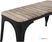 Bolero HZ816 Bistro Bank met Latten van Mangohout Zwart 850 mm (2 stuks) 4