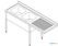Maxima Spoeltafel - 200 X 70 cm - Aanvoer Vaatwasser Links - incl. 2 Wasbakken - 09394003