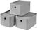 BETON Set van 3 Opbergdozen met Deksel S - 245788 1