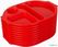 Kristallon dienbladen met vakken 37,5 x 27,8cm rood | U037 7