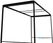 Syna FFWRFBL100X230 FlexFrame Dak 100 x 230 cm Zwart (incl. Extension Set 30 cm) 2