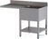 Diamond L1411/VD-SS1 Spoeltafel met 1 kuip en 1 afdruipblad links, met onderlegplank en ruimte voor vaatwasser