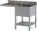 Diamond L1211/VD-SS4 Spoeltafel met 1 kuip en 1 afdruipblad links, met onderlegplank en ruimte voor vaatwasser