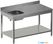 Diamond TV1471SD-ST7 Chef-tafel met onderblad, spoelbak links + achteropstand