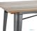 Bolero HZ811 Bistro Eettafel met Lattenblad van Mangohout en Donkergrijze Poot 1200mm 4