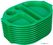 Kristallon dienbladen met vakken 37,5 x 27,8cm groen | U040 7