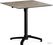 Feros 110101377 X Cross - In hoogte verstelbaar zwart tafelonderstel + Moonstone HPL Tafelblad 70x70 cm